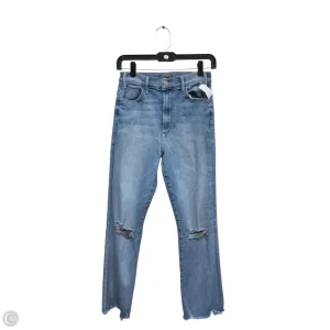 Jeans Straight By Mother In Blue Denim. Size: 4