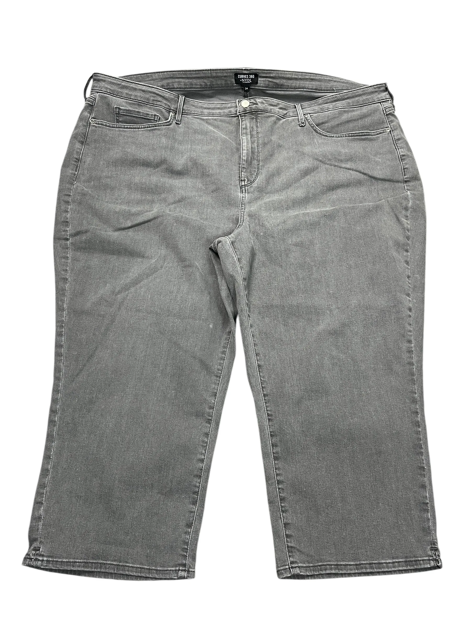 Jeans Straight By NYDJ In Grey. Size:24