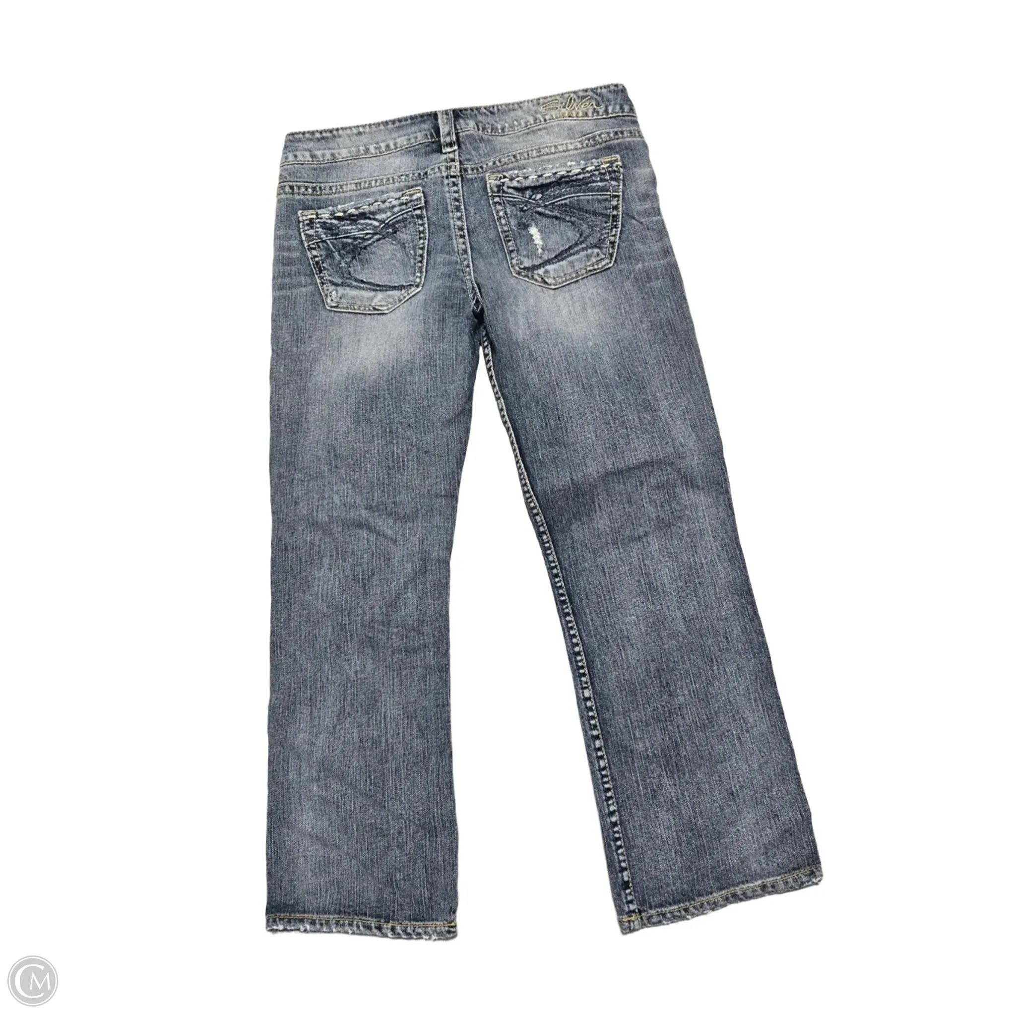Jeans Straight By Silver In Blue Denim. Size: 8
