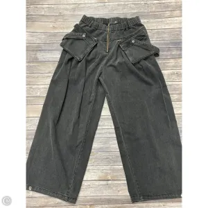 Jeans Wide Leg By Cmf In Black Denim. Size: L