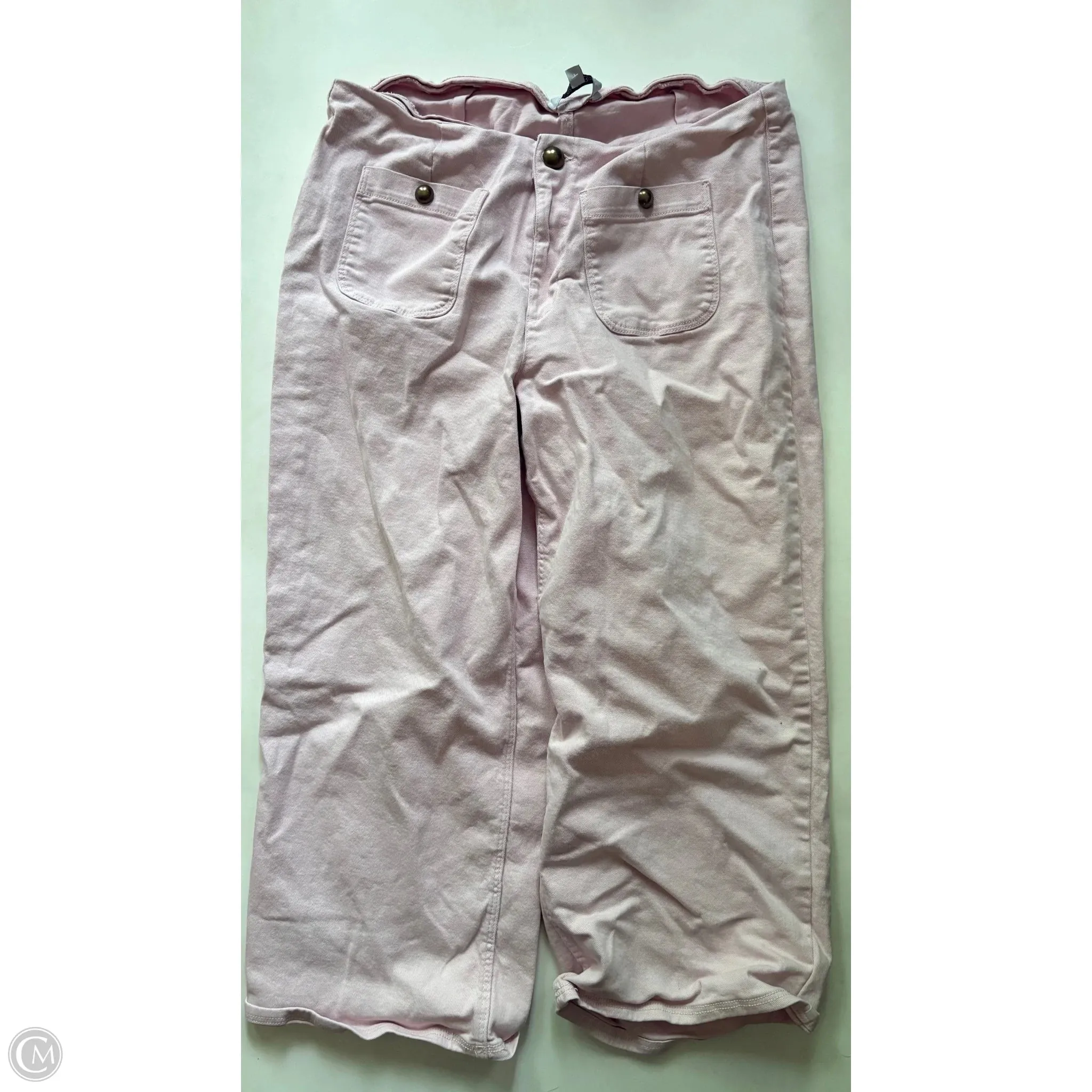 Jeans Wide Leg By Ophelia Roe In Pink. Size: 18