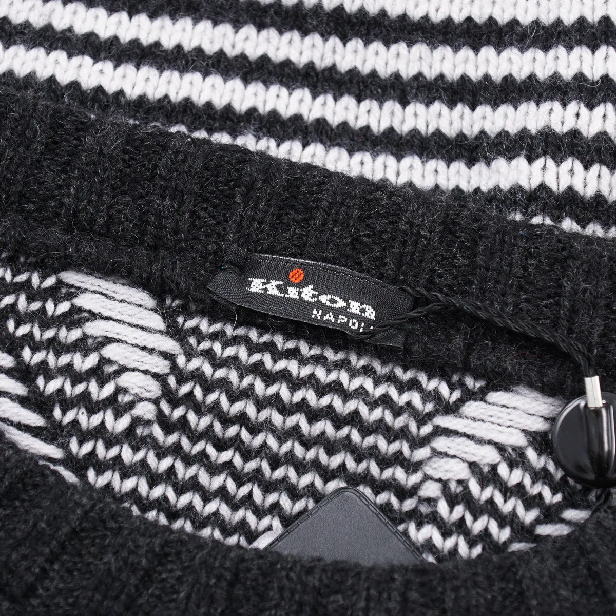 Kiton Patterned Knit Cashmere Sweater