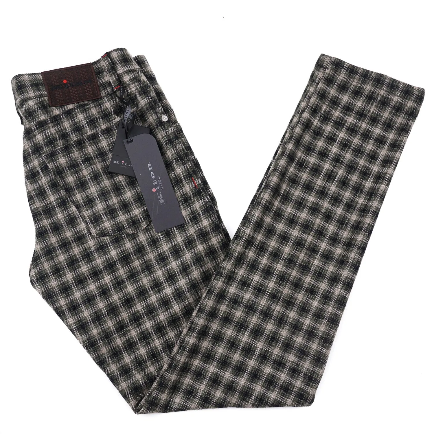 Kiton Slim Fit Five-Pocket Wool Pants