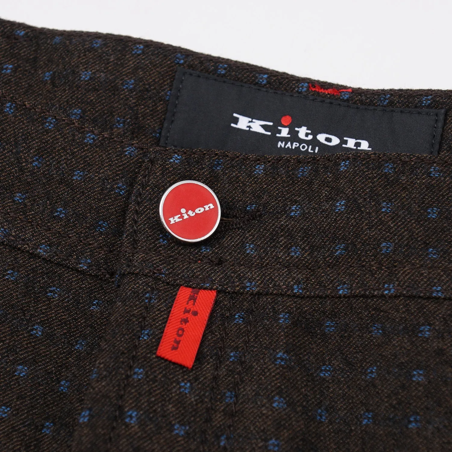 Kiton Slim Fit Five-Pocket Wool Pants