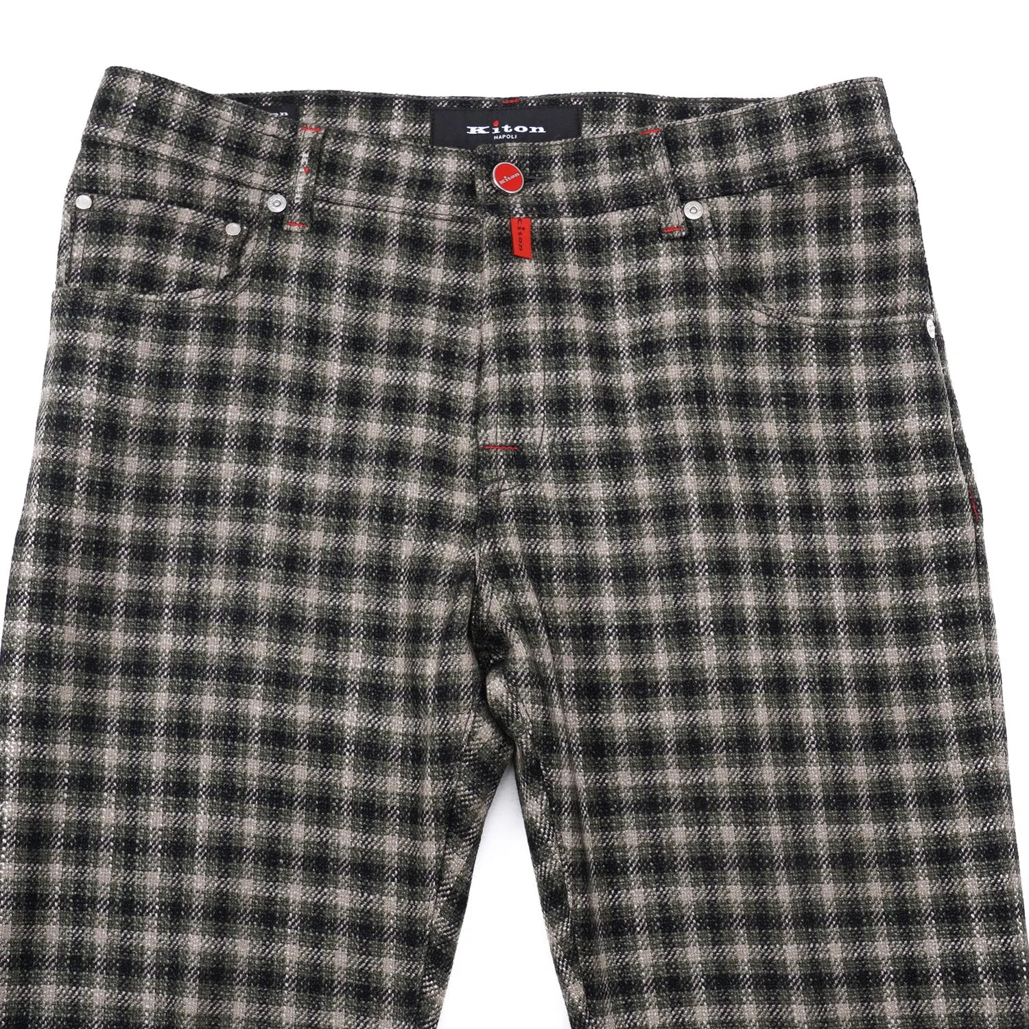 Kiton Slim Fit Five-Pocket Wool Pants