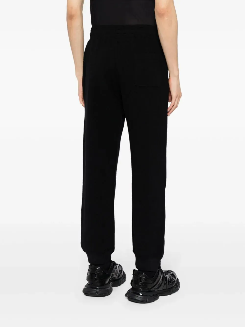 Logo-Appliqu Elasticated-Waist Track Pants
