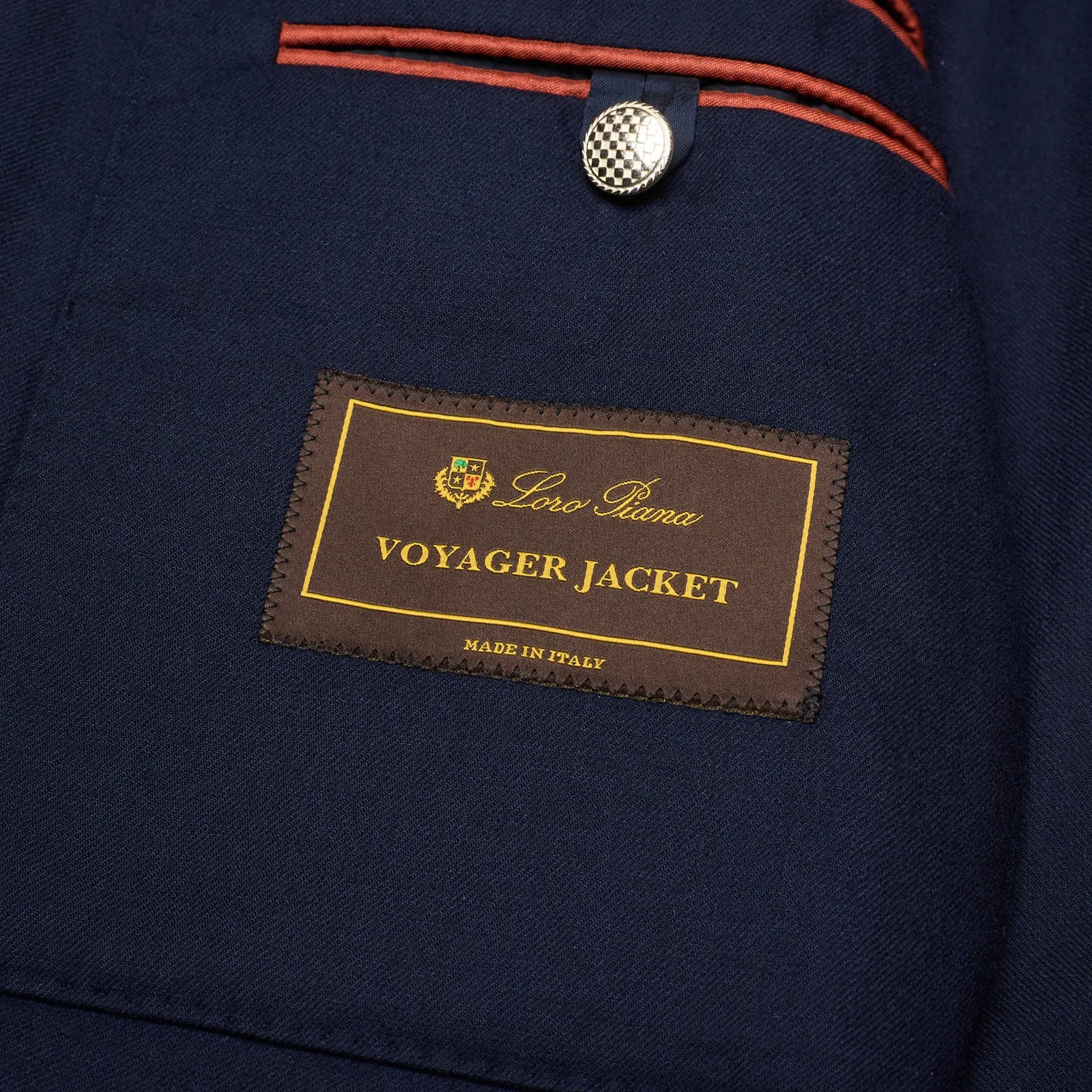 LORO PIANA Navy Blue Baby Cashmere Unlined Voyager Blazer Jacket US 40 M