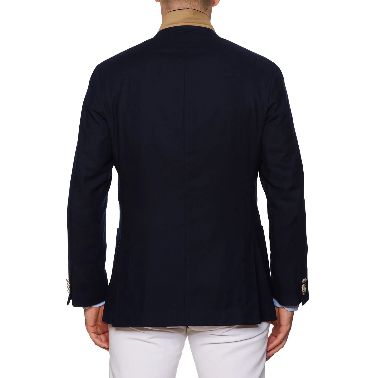 LORO PIANA Navy Blue Baby Cashmere Unlined Voyager Blazer Jacket US 40 M