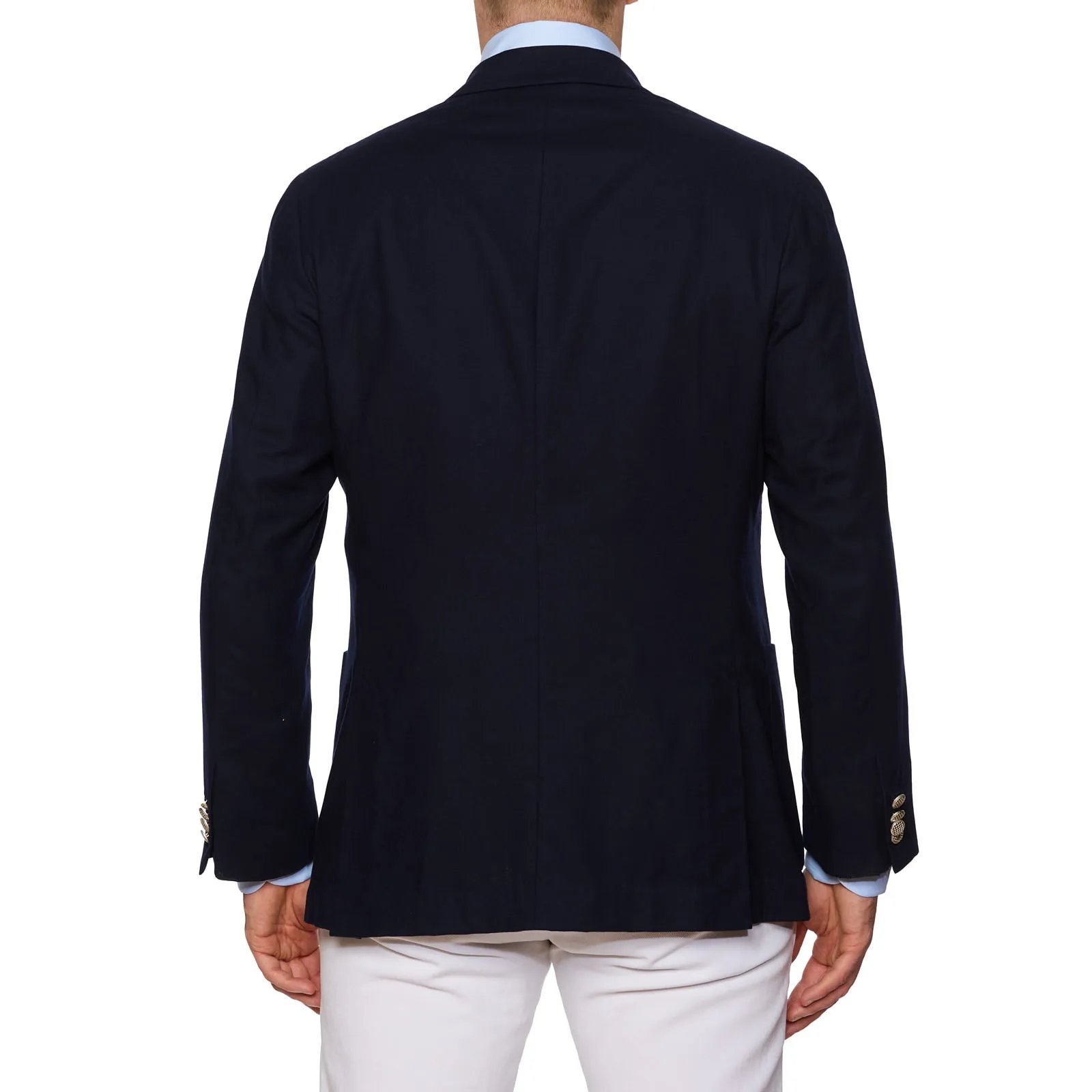 LORO PIANA Navy Blue Baby Cashmere Unlined Voyager Blazer Jacket US 40 M