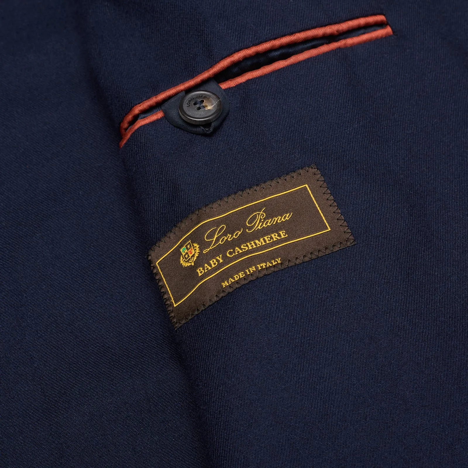 LORO PIANA Navy Blue Baby Cashmere Unlined Voyager Blazer Jacket US 40 M
