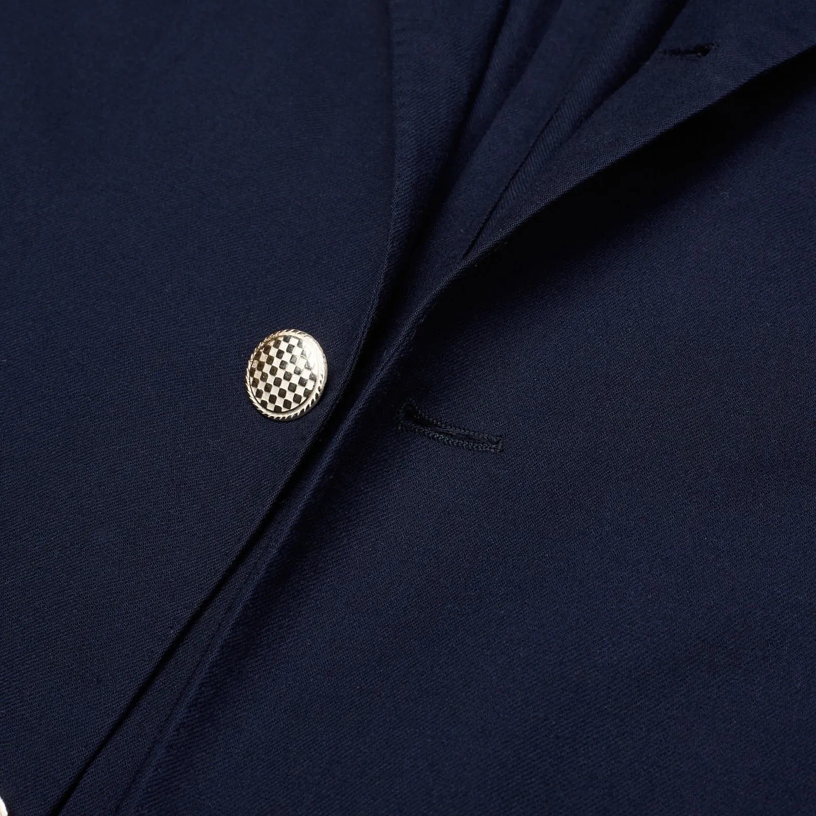 LORO PIANA Navy Blue Baby Cashmere Unlined Voyager Blazer Jacket US 40 M