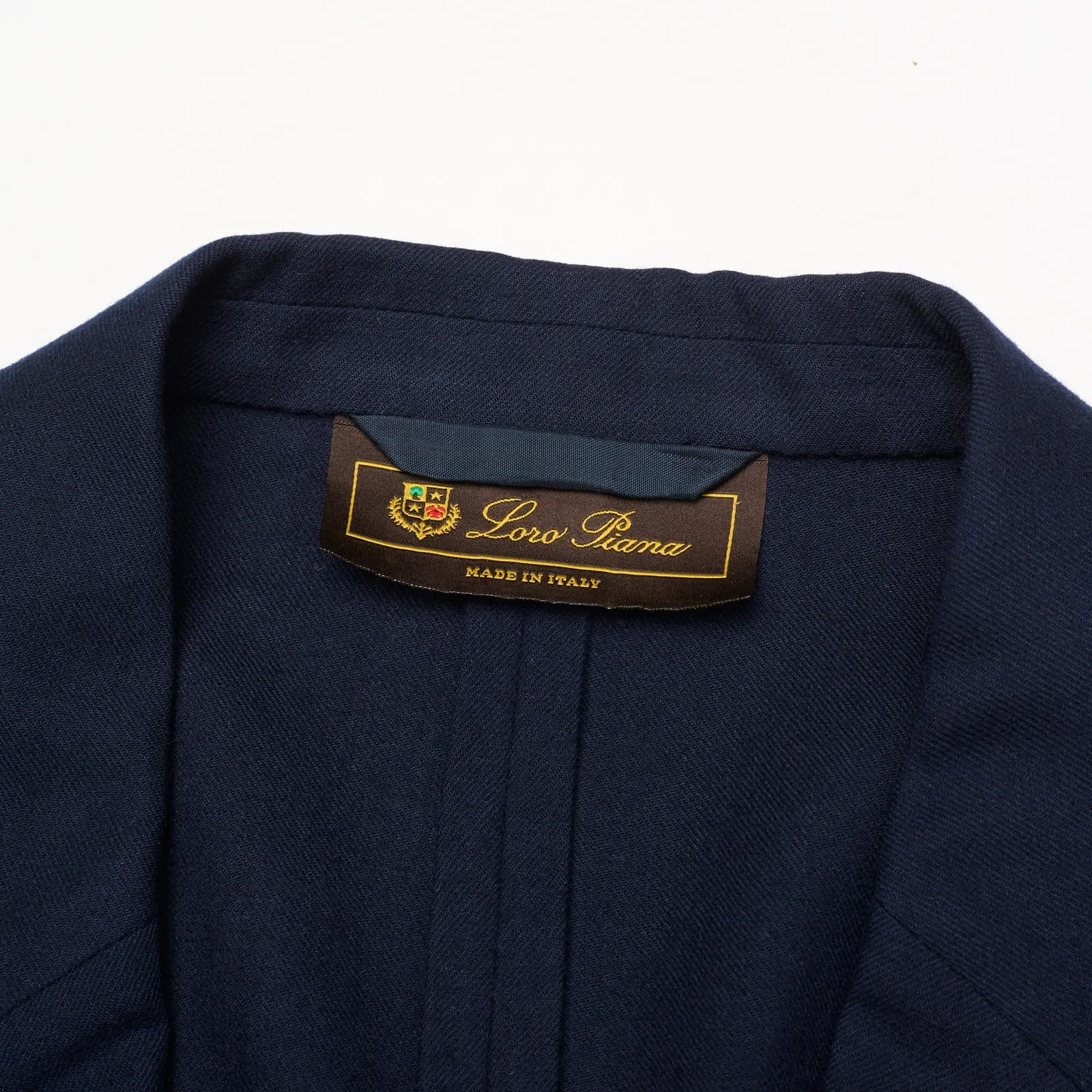 LORO PIANA Navy Blue Baby Cashmere Unlined Voyager Blazer Jacket US 40 M