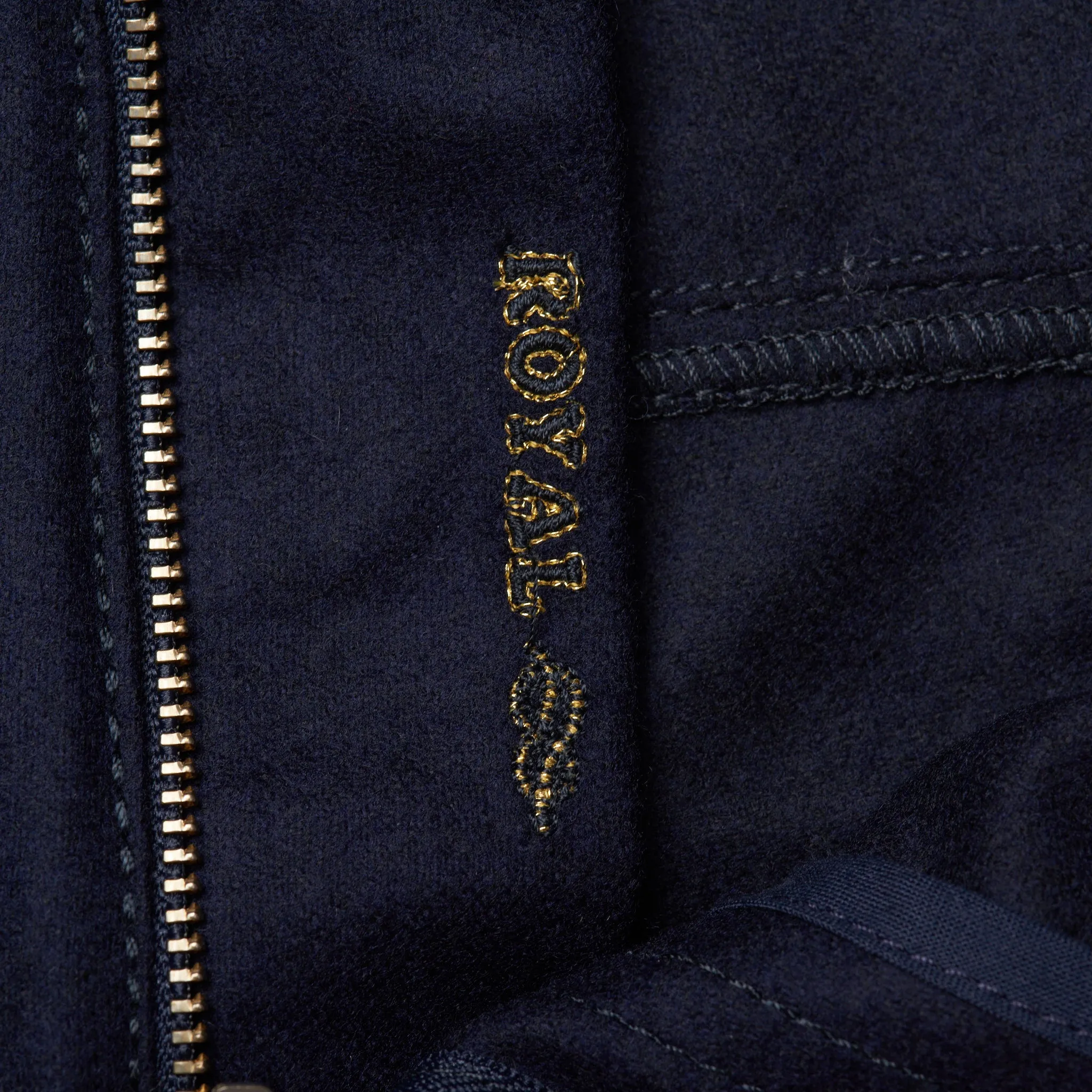 LUIGI BORRELLI Royal Collection L.B.R.C. Caracciolo-RC Blue Wool Jeans Pants N
