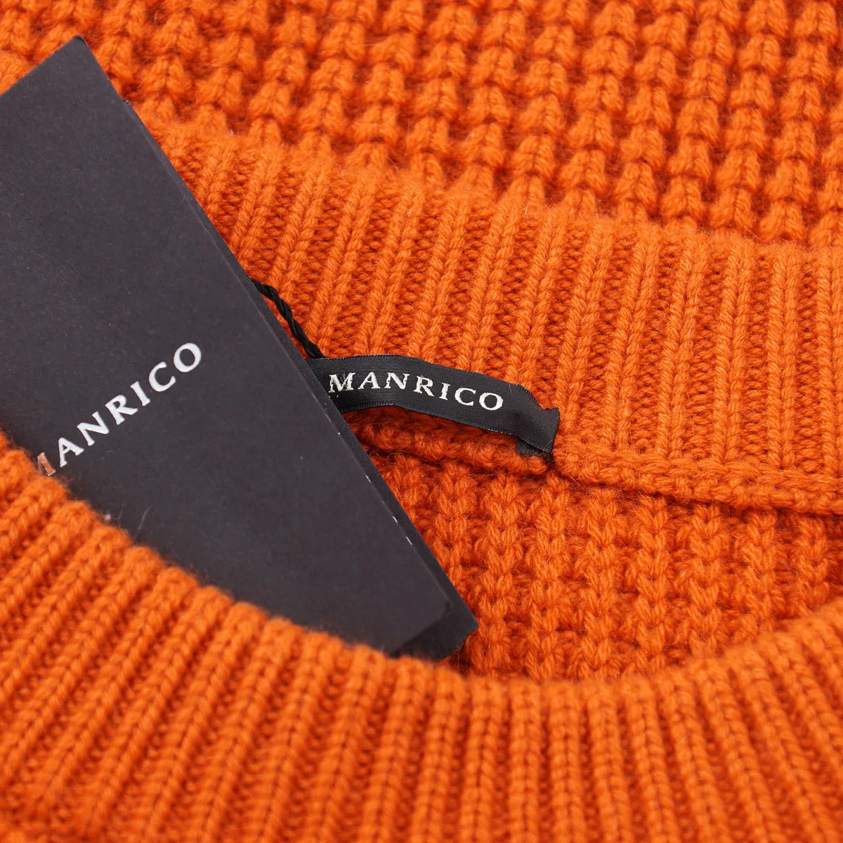 Manrico Thick Waffle Knit Cashmere Sweater