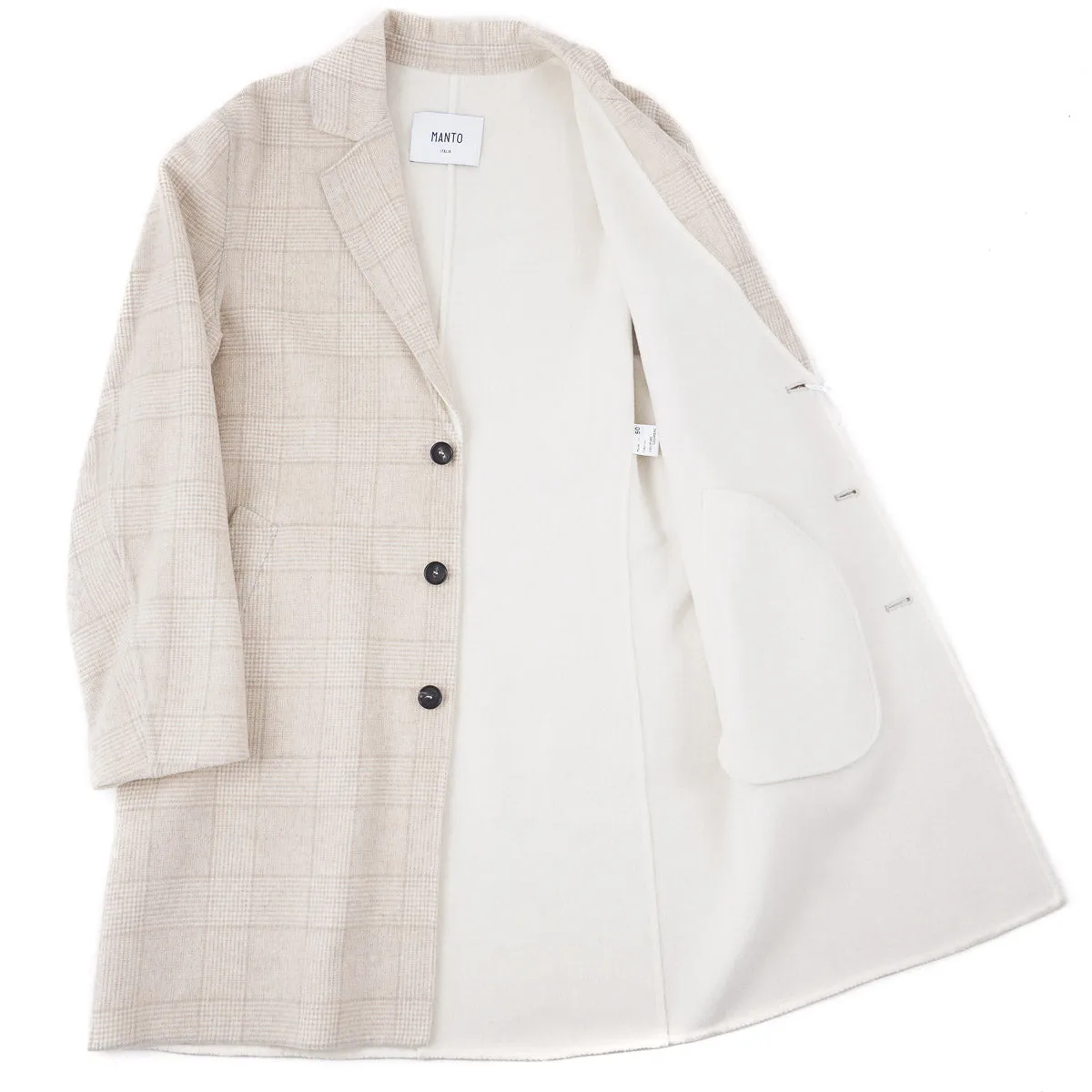 Manto Unlined Pure Cashmere Overcoat