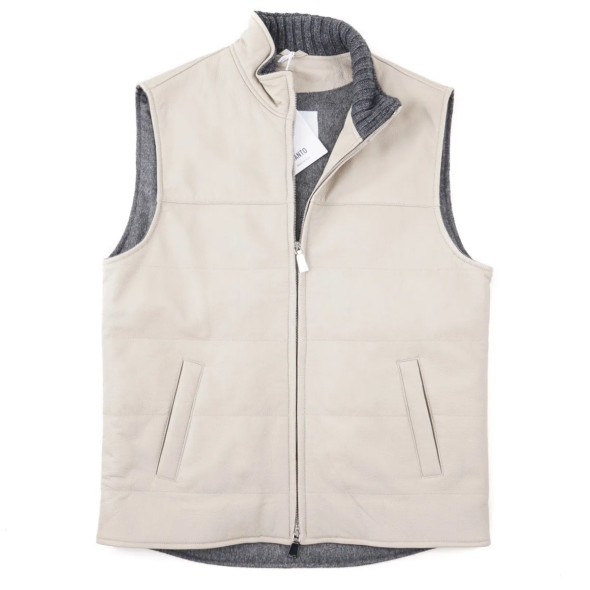 Manto Wool-Lined Deerskin Leather Vest