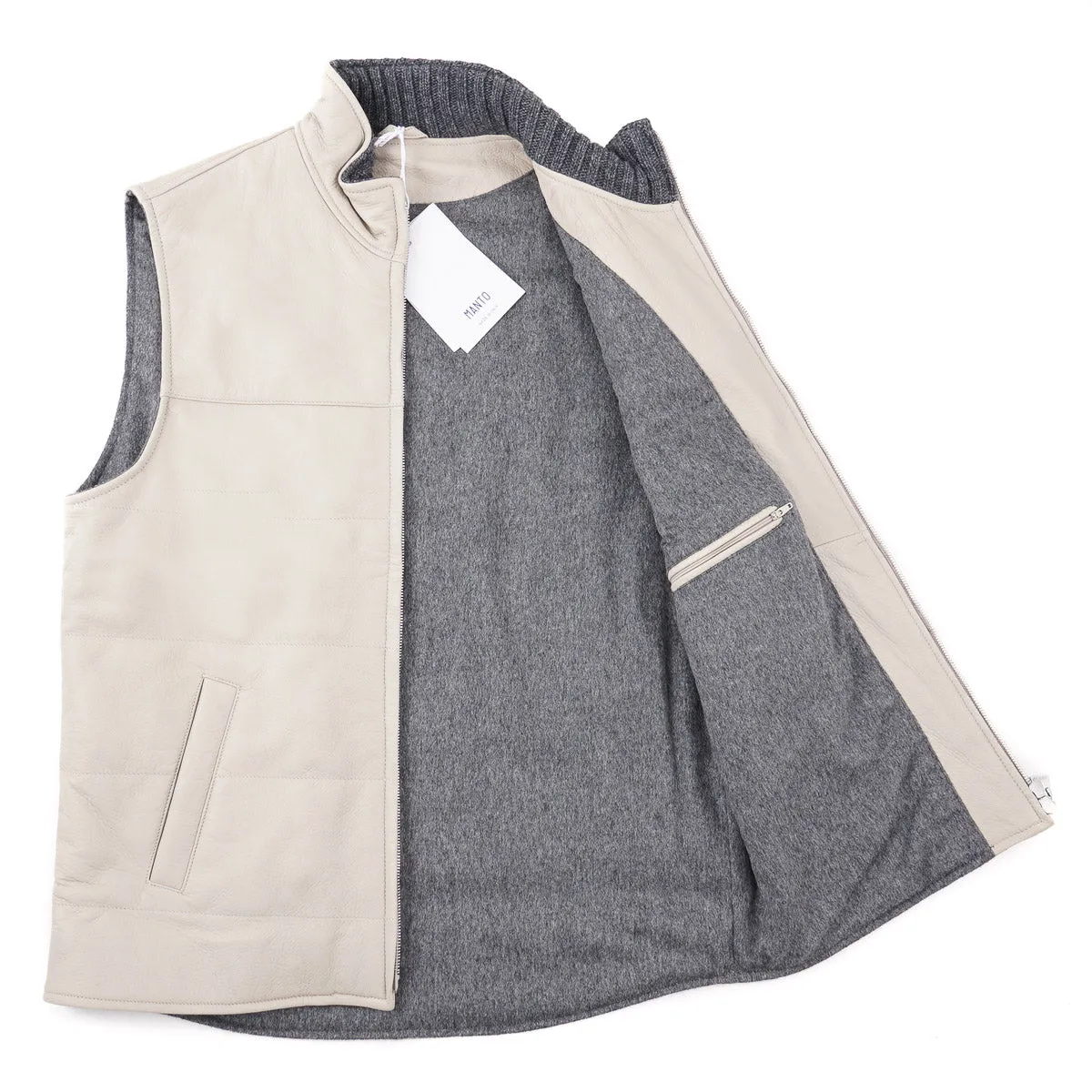 Manto Wool-Lined Deerskin Leather Vest