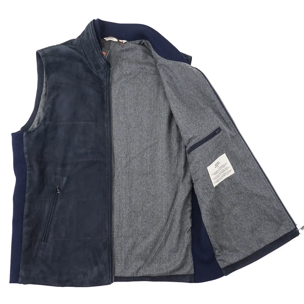 Maurizio Baldassari Wool-Lined Suede Vest