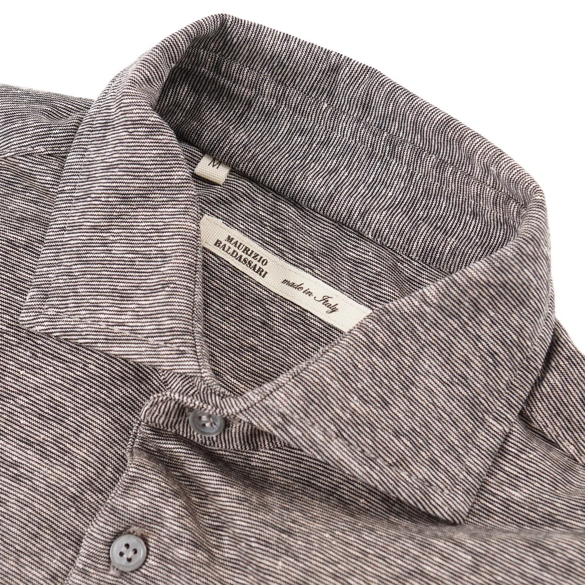 Maurizio Baldassari Wool-Linen Polo