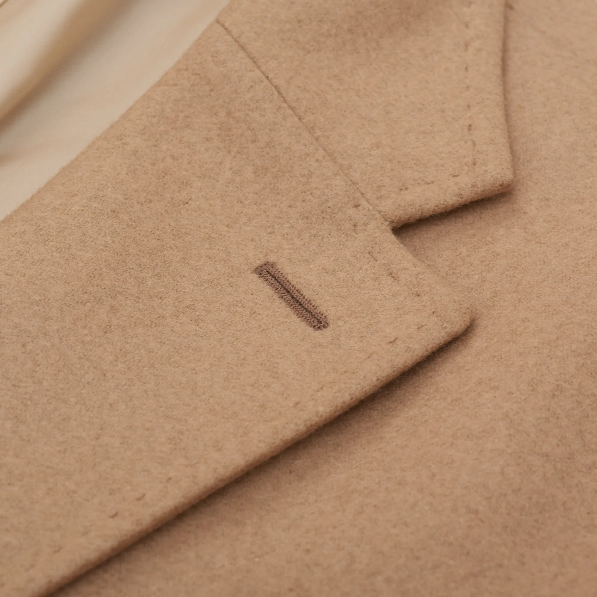 Palumbo x VITALE BARBERIS CANONICO VBC Vintage Camel Wool Flannel Coat NEW