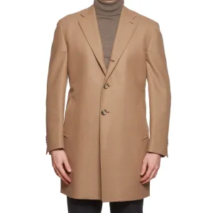 Palumbo x VITALE BARBERIS CANONICO VBC Vintage Camel Wool Flannel Coat NEW