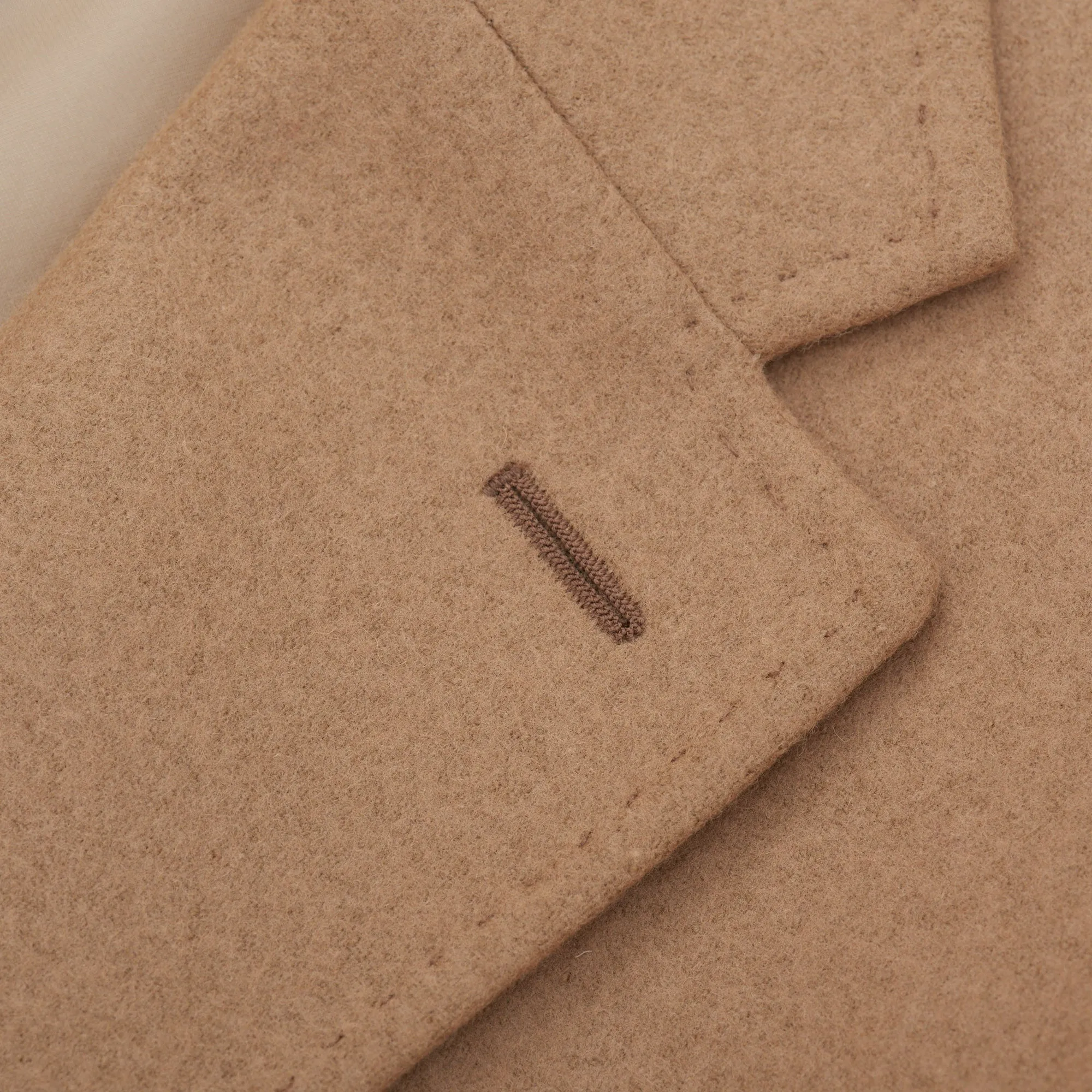 Palumbo x VITALE BARBERIS CANONICO VBC Vintage Camel Wool Flannel Coat NEW