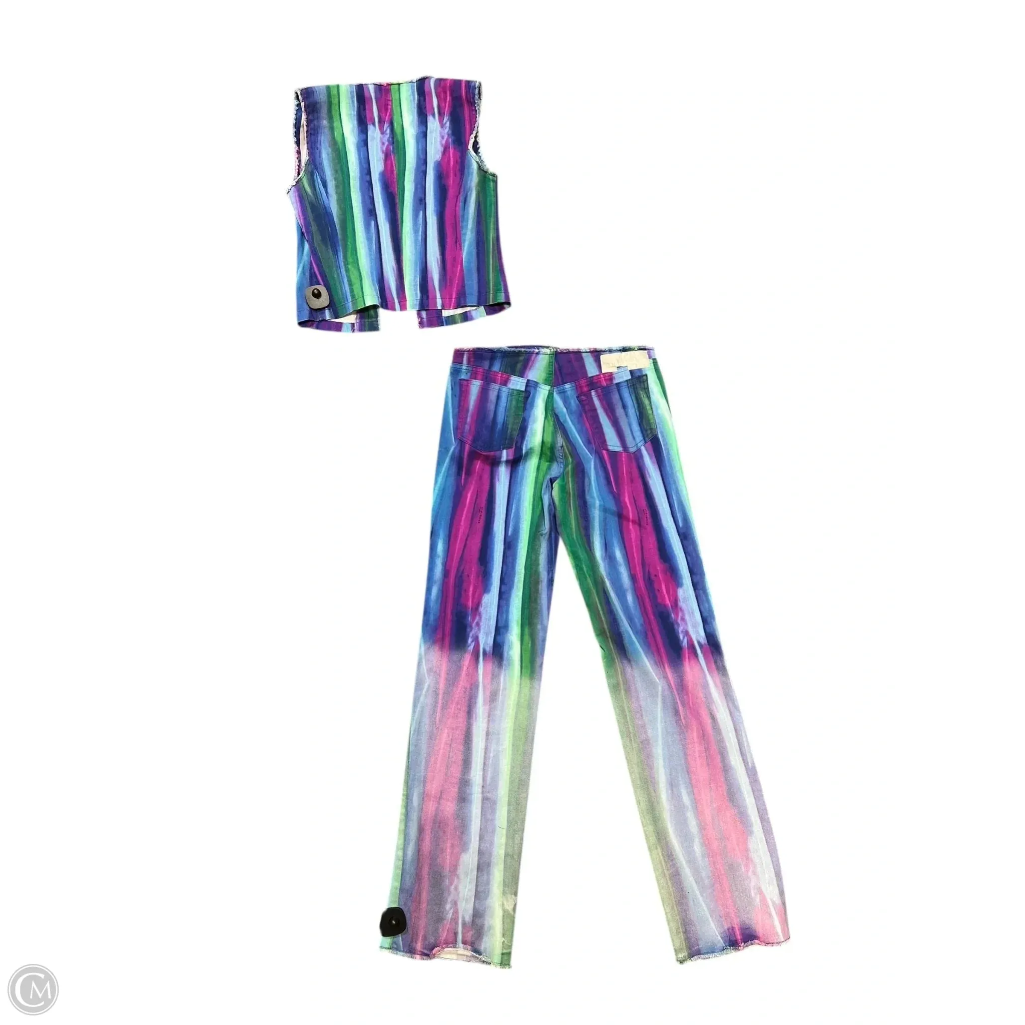 Pants Set 2pc By Ice Jeans In Blue & Purple. Size: M