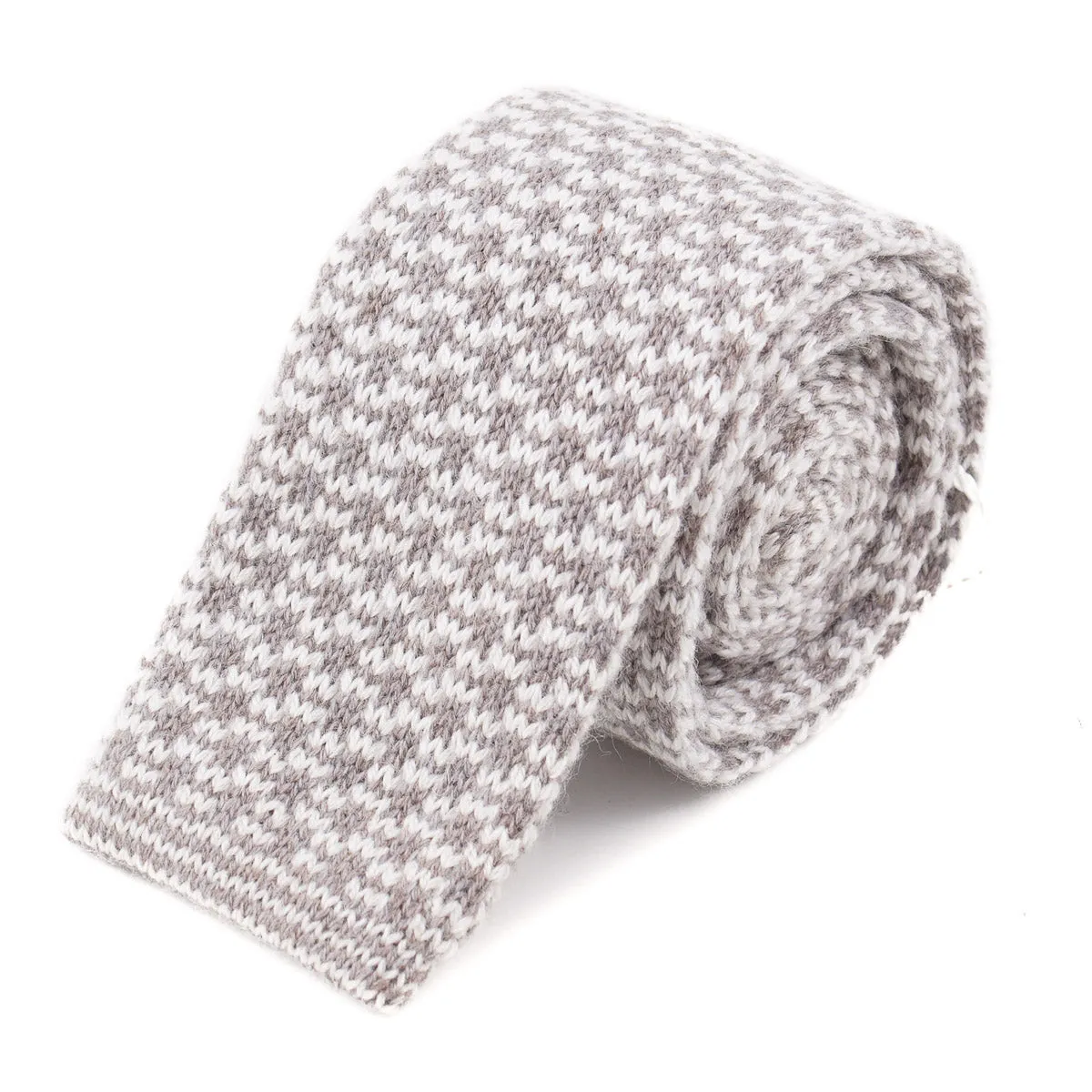Roda Patterned Knit Cashmere Tie