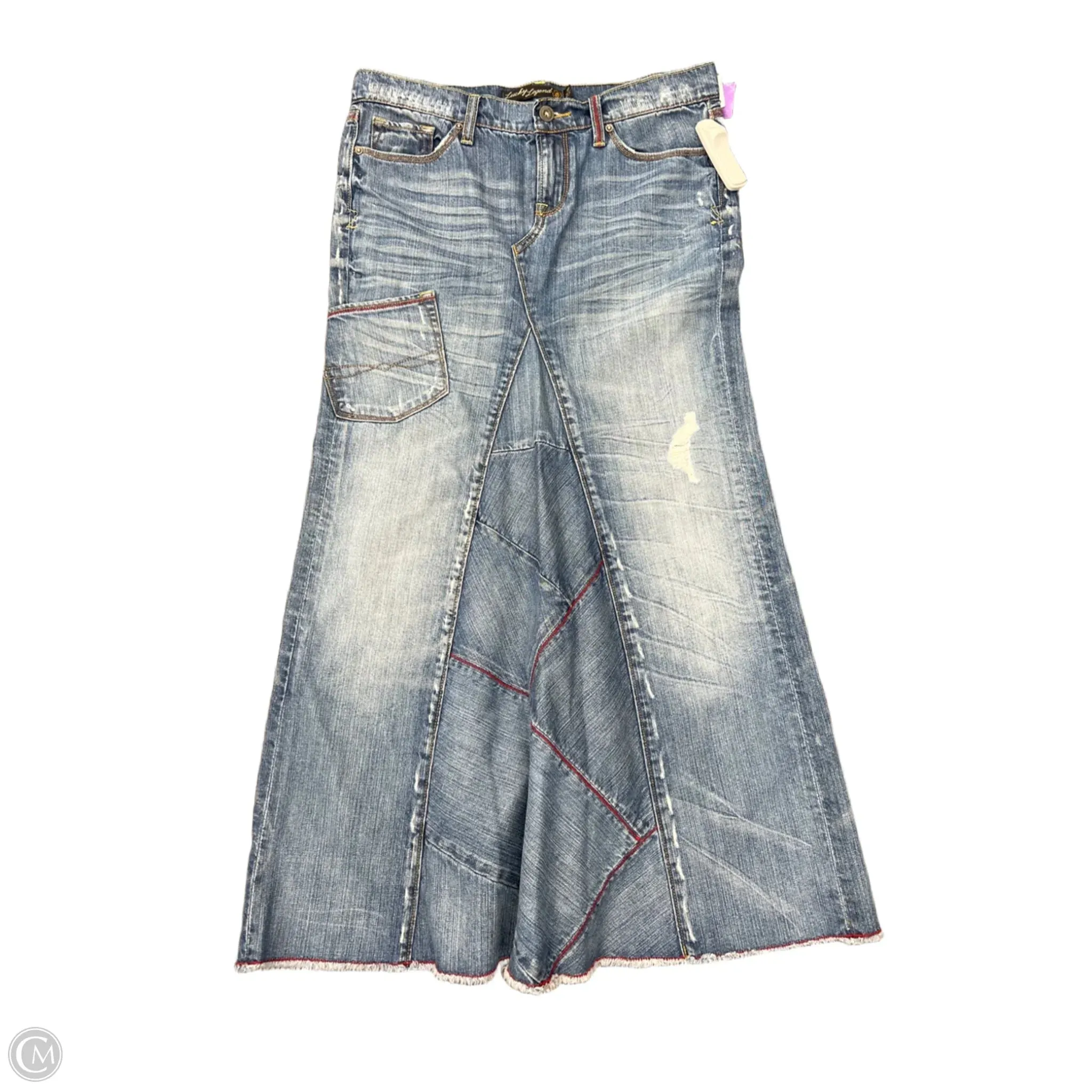 Skirt Maxi By Clothes Mentor In Blue. Size: 4