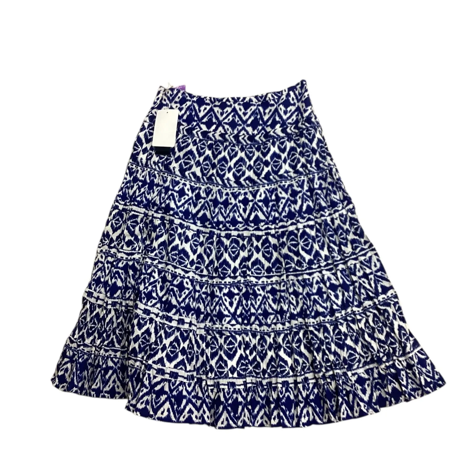 Skirt Maxi By Jones New York In Blue & White. Size:10