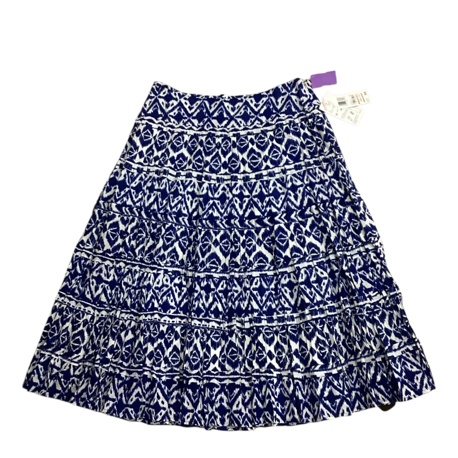 Skirt Maxi By Jones New York In Blue & White. Size:10
