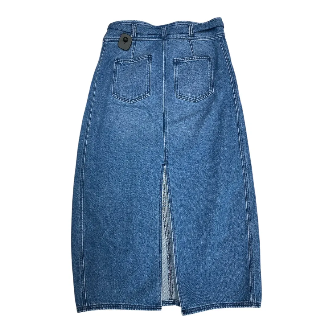 Skirt Maxi By Pilcro In Blue Denim. Size:6