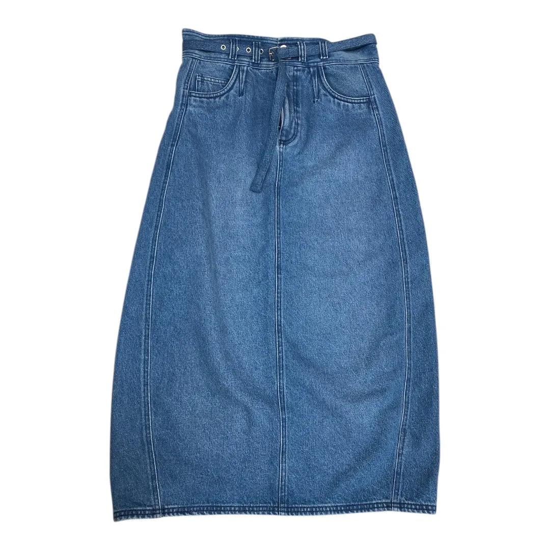 Skirt Maxi By Pilcro In Blue Denim. Size:6