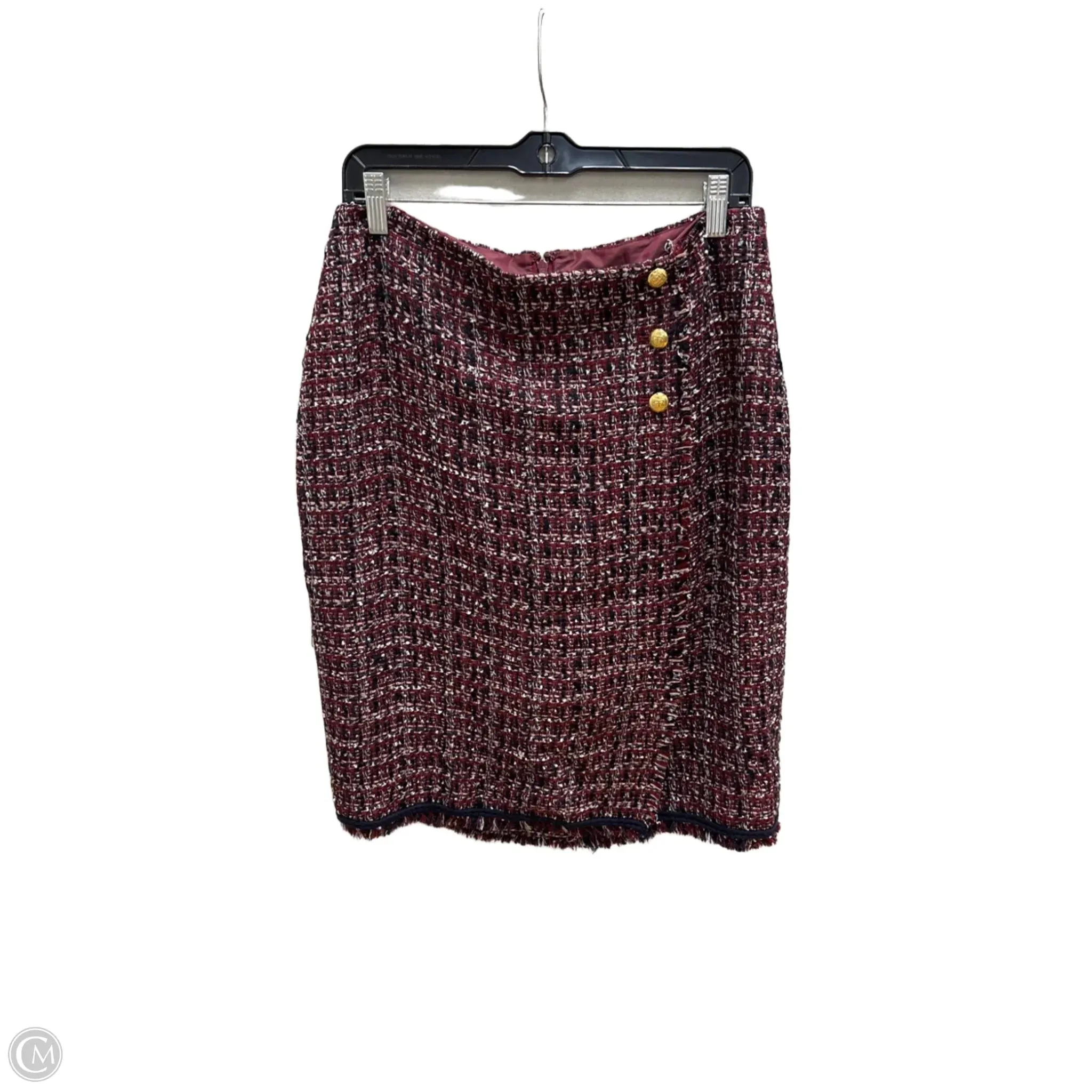 Skirt Midi By Talbots In Maroon. Size: 10