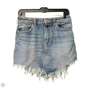 Skirt Mini & Short By Free People In Blue Denim. Size: 4