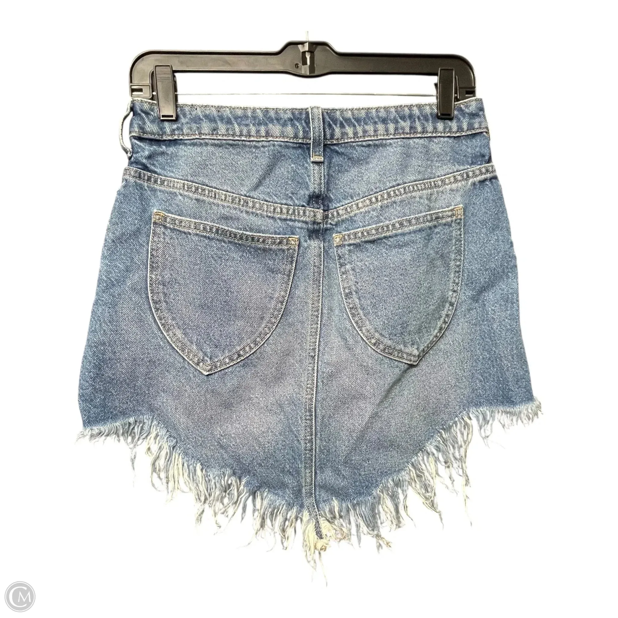 Skirt Mini & Short By Free People In Blue Denim. Size: 4