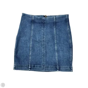 Skirt Mini & Short By Free People In Blue Denim. Size: 4