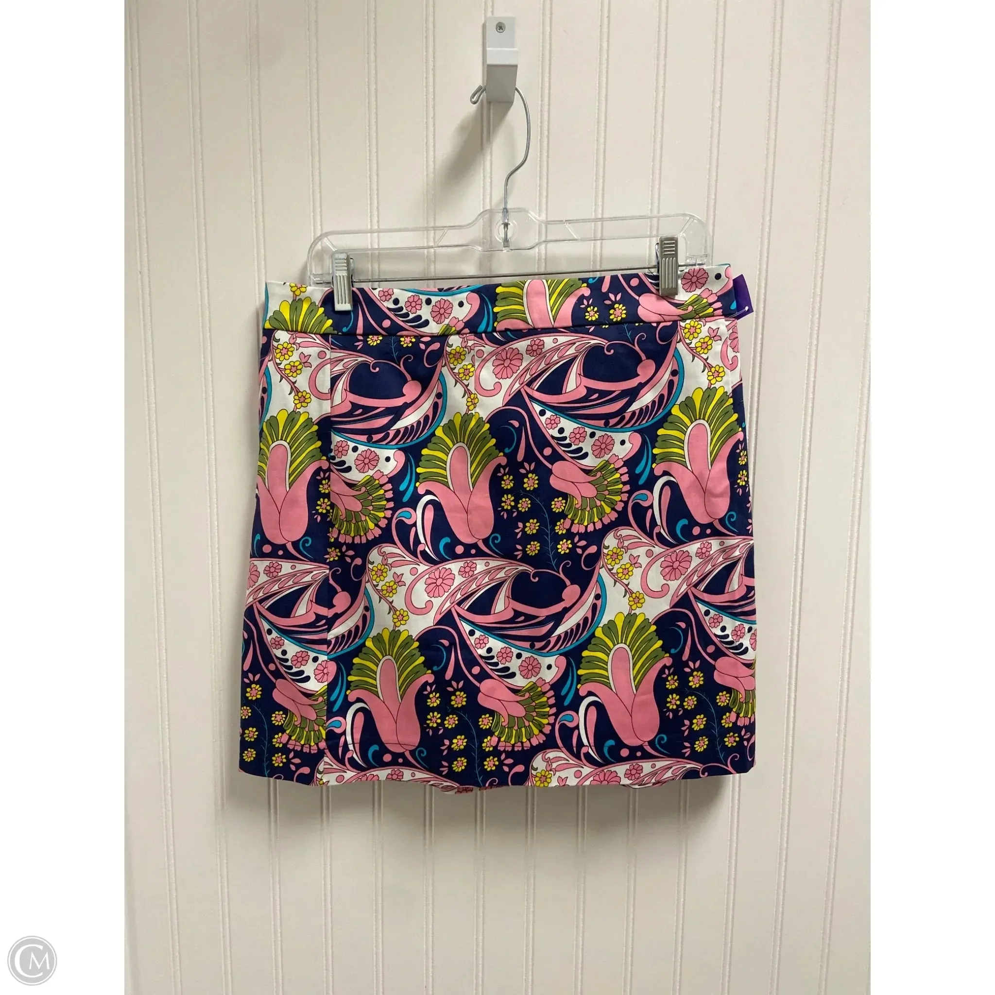 Skirt Mini & Short By Tracy Negoshian In Blue & Pink. Size: 10