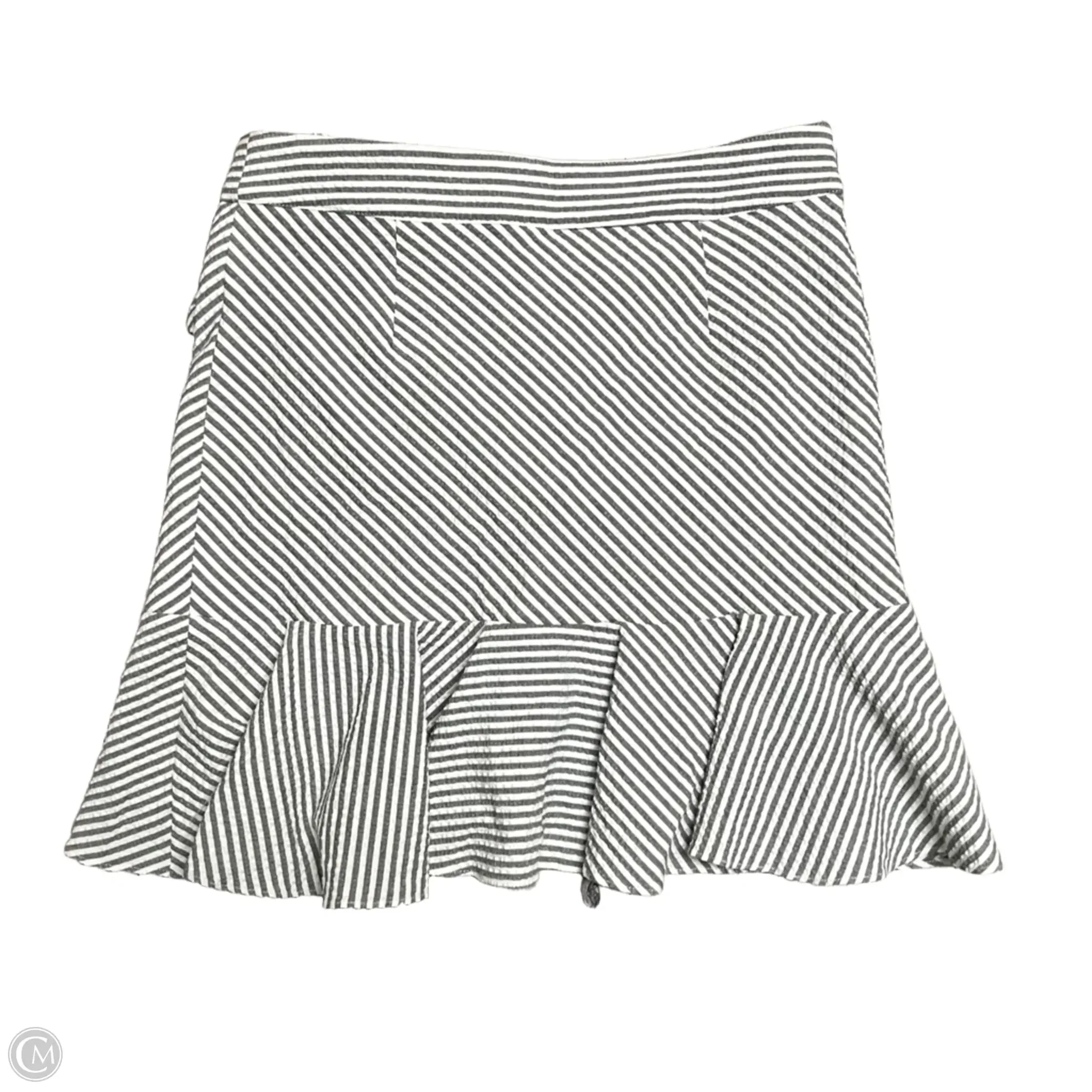 Skirt Mini & Short By Veronica Beard In Grey & White. Size: 8