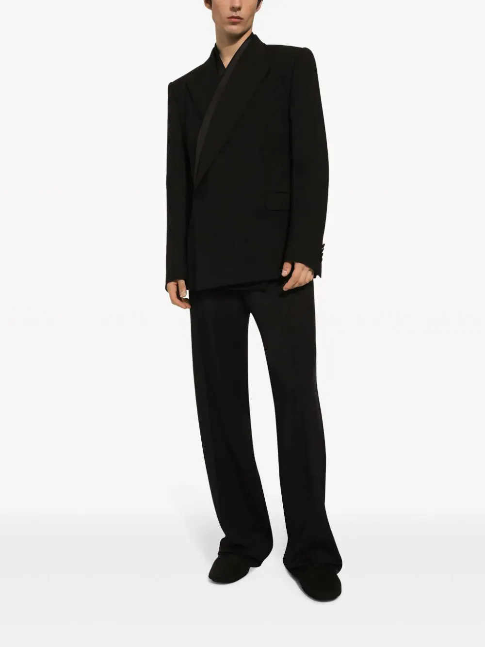 Straight-Leg Wool Trousers