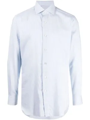 Striped Cotton-Cashmere Blend Shirt
