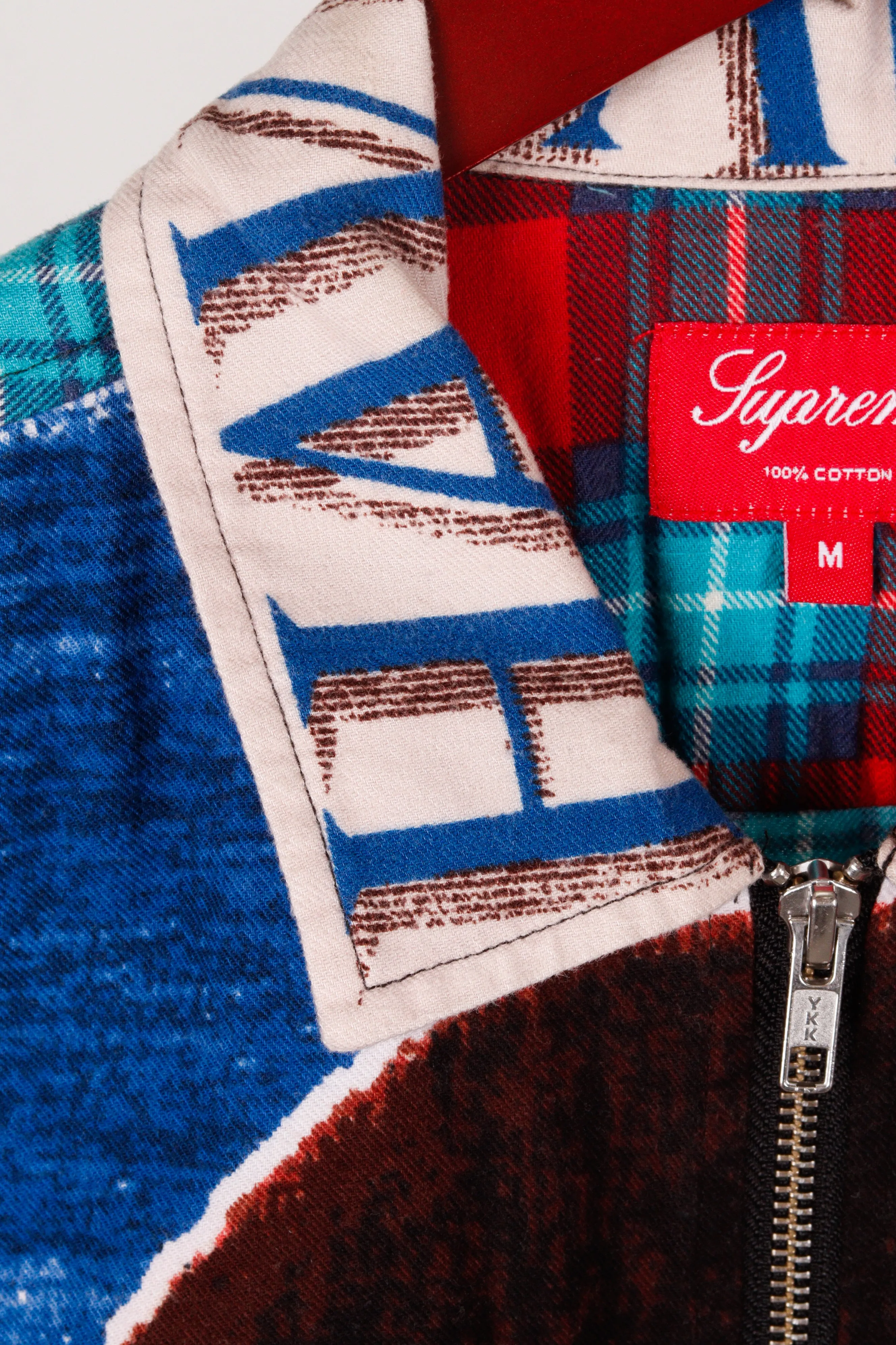 Supreme SS18 'Martin Luther King' Zip-Up Flannel Shirt (2018)