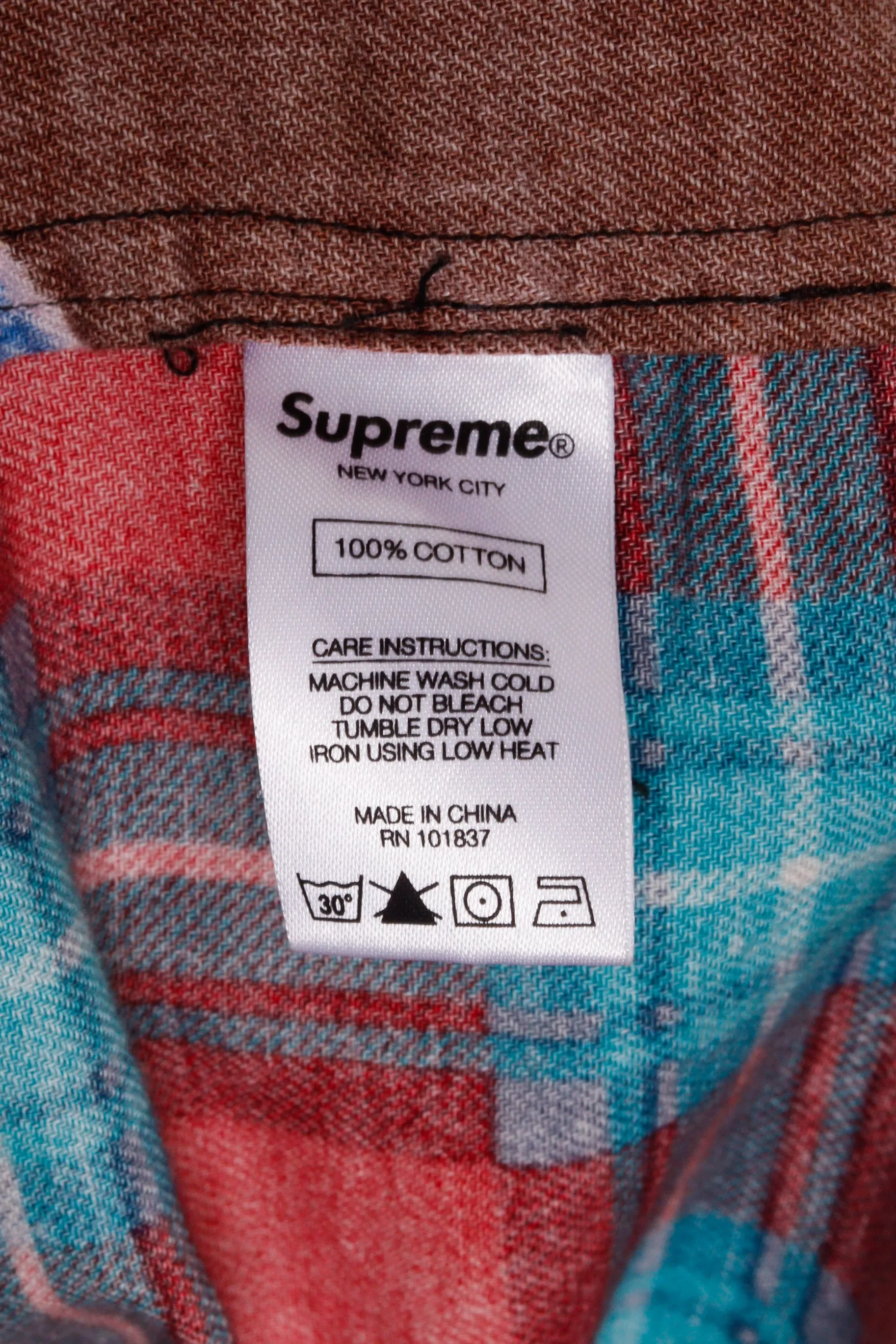 Supreme SS18 'Martin Luther King' Zip-Up Flannel Shirt (2018)