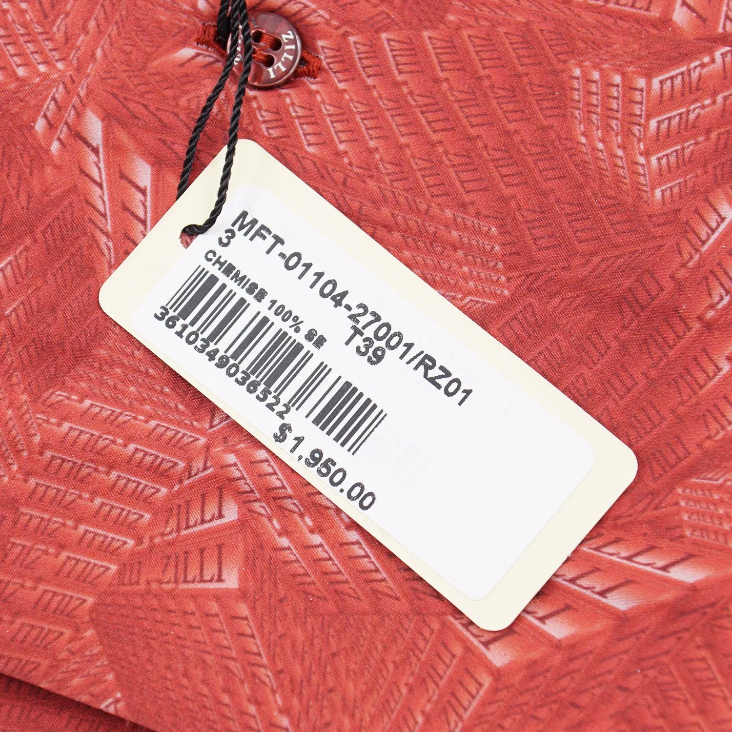 Zilli Silk Shirt in Geometric Monogram Print