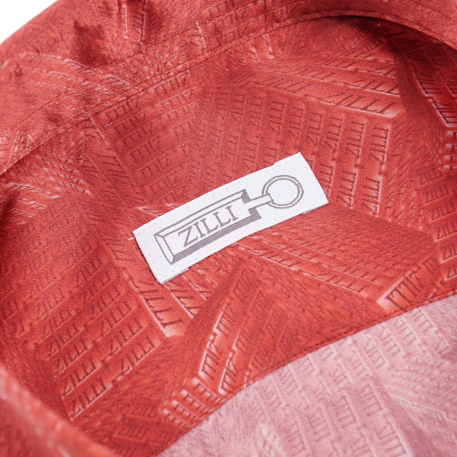 Zilli Silk Shirt in Geometric Monogram Print