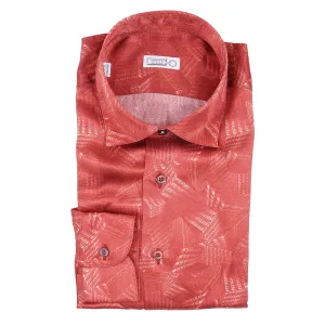 Zilli Silk Shirt in Geometric Monogram Print