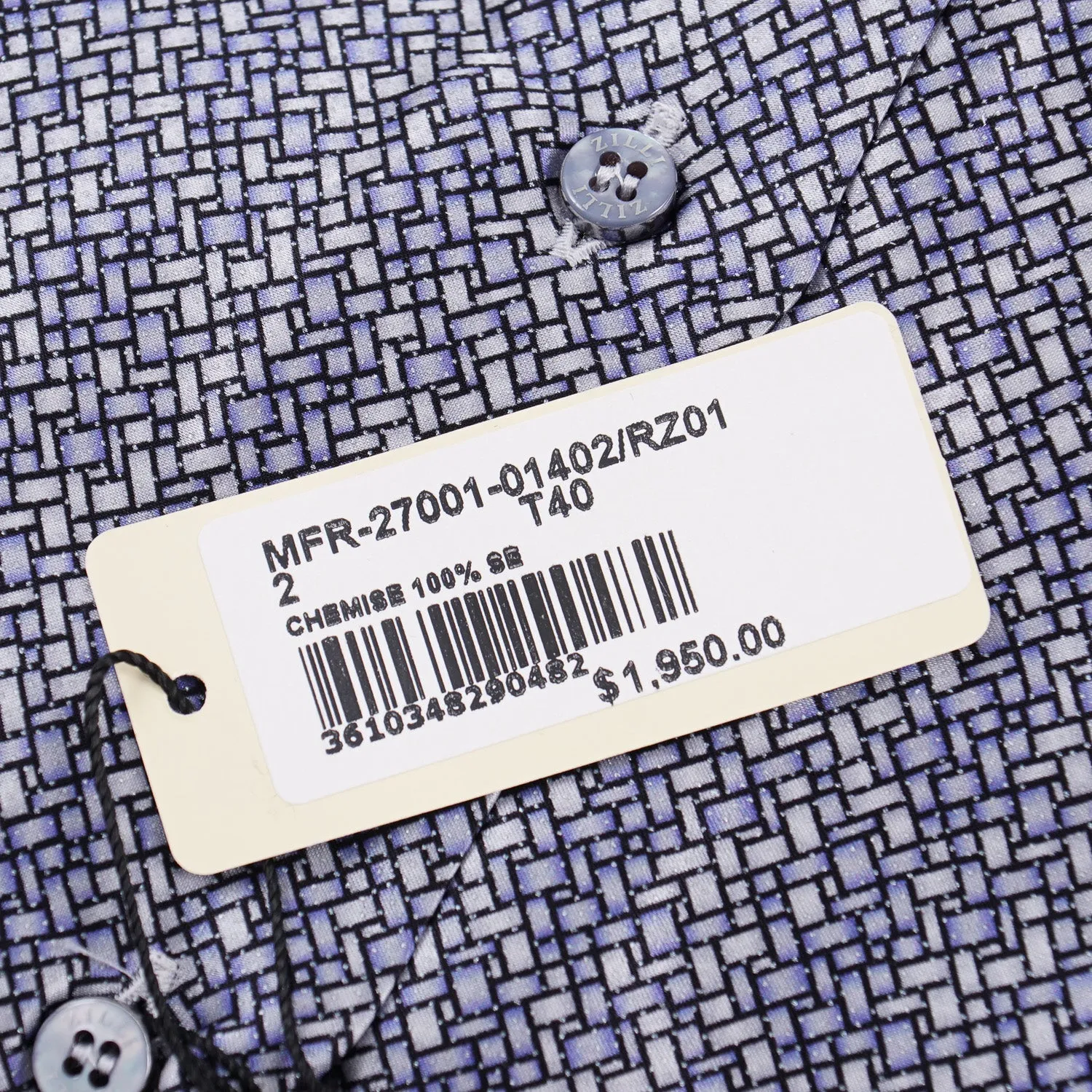 Zilli Silk Shirt in Geometric Print