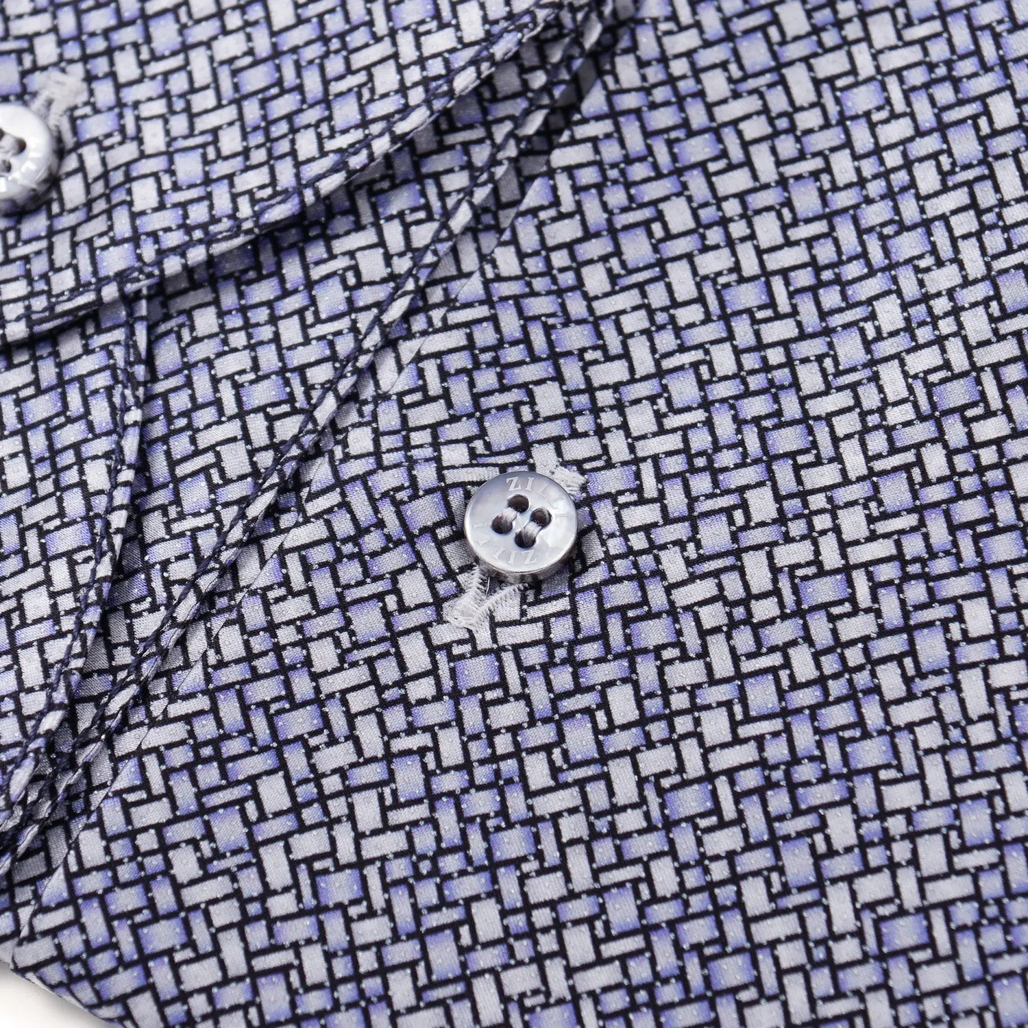 Zilli Silk Shirt in Geometric Print